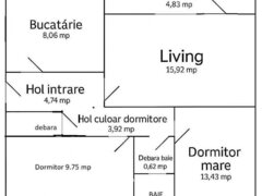 Dristor, Park Lake, vanzare ap. 3 camere decomandat