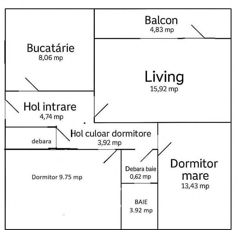Dristor, Park Lake, vanzare ap. 3 camere decomandat.